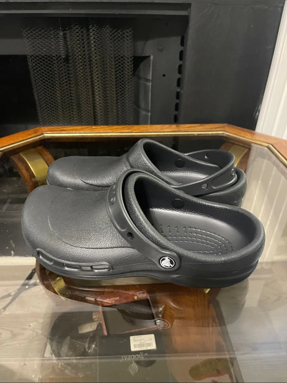 CROCS Men's Black Slip-On Clog with Pivoting Heel Strap